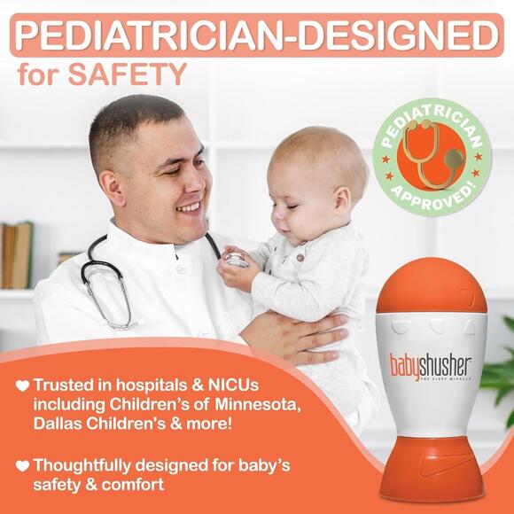 Baby Shusher Portable Sound Machine White Noise Newborn Essential Soother New - Picture 12 of 12